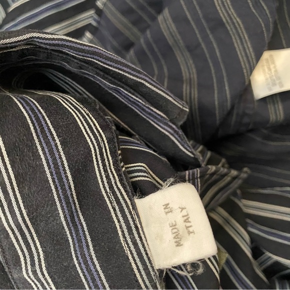 Ermenegildo Zegna Striped Button Up Shirt Made in Italy - Picture 14 of 16